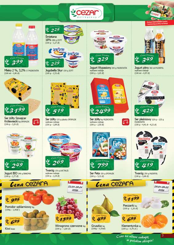 CEZAR Delikatesy - gazetka promocyjna Gazetka od czwartku 22.01 do środy 04.02 - strona 3