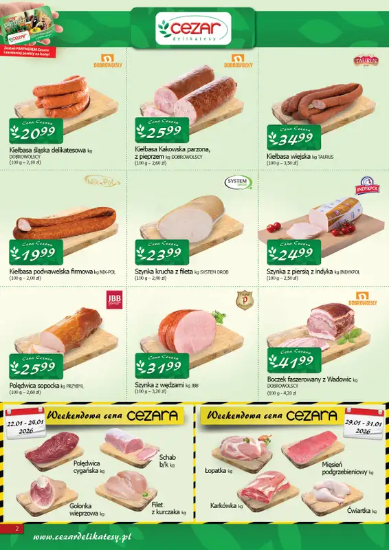 CEZAR Delikatesy - gazetka promocyjna Gazetka od czwartku 22.01 do środy 04.02 - strona 2