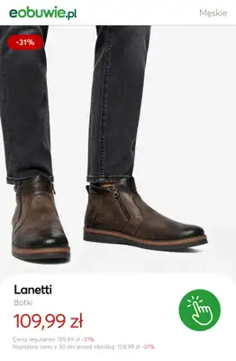 eobuwie.pl - gazetka promocyjna SALE: trzewiki i sztyblety męskie od środy 21.01 do poniedziałku 02.02 - strona 5