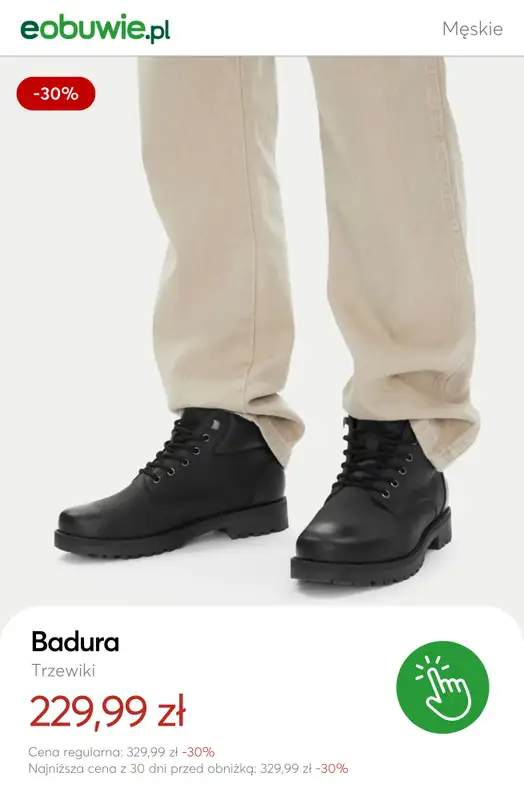 eobuwie.pl - gazetka promocyjna SALE: trzewiki i sztyblety męskie od środy 21.01 do poniedziałku 02.02 - strona 10