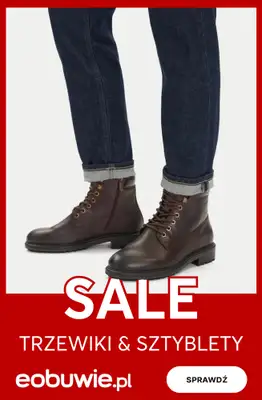 eobuwie.pl - gazetka promocyjna SALE: trzewiki i sztyblety męskie od środy 21.01 do poniedziałku 02.02