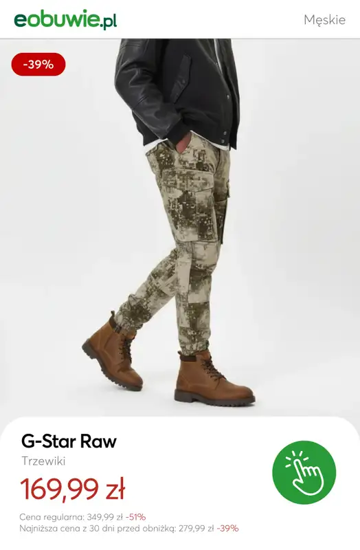 eobuwie.pl - gazetka promocyjna SALE: trzewiki i sztyblety męskie od środy 21.01 do poniedziałku 02.02 - strona 6