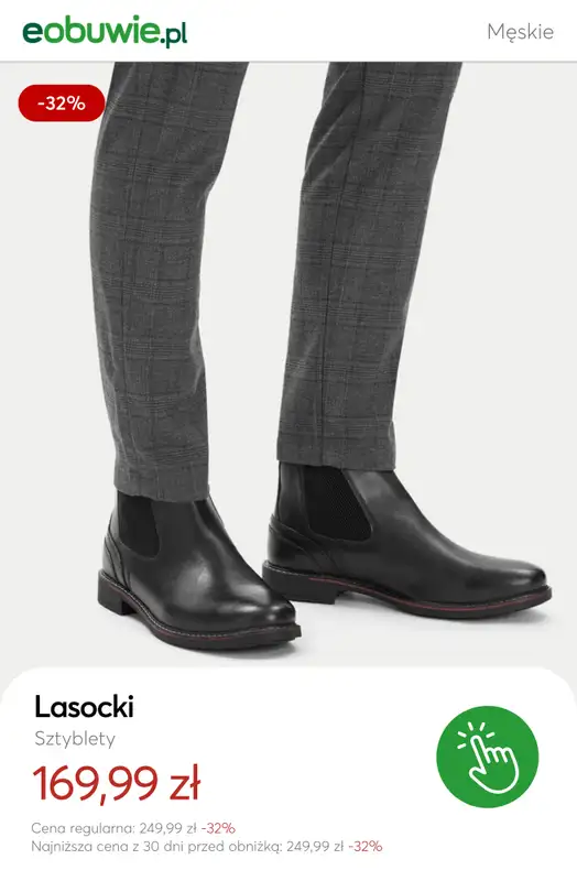 eobuwie.pl - gazetka promocyjna SALE: trzewiki i sztyblety męskie od środy 21.01 do poniedziałku 02.02 - strona 3