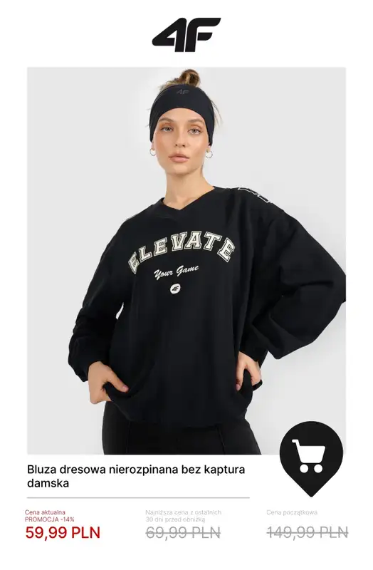 4F - gazetka promocyjna Bluzy damskie już od 59,99 zł! od środy 21.01  - strona 9