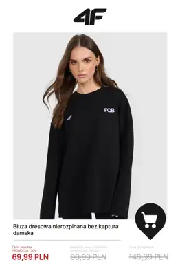 4F - gazetka promocyjna Bluzy damskie już od 59,99 zł! od środy 21.01  - strona 13