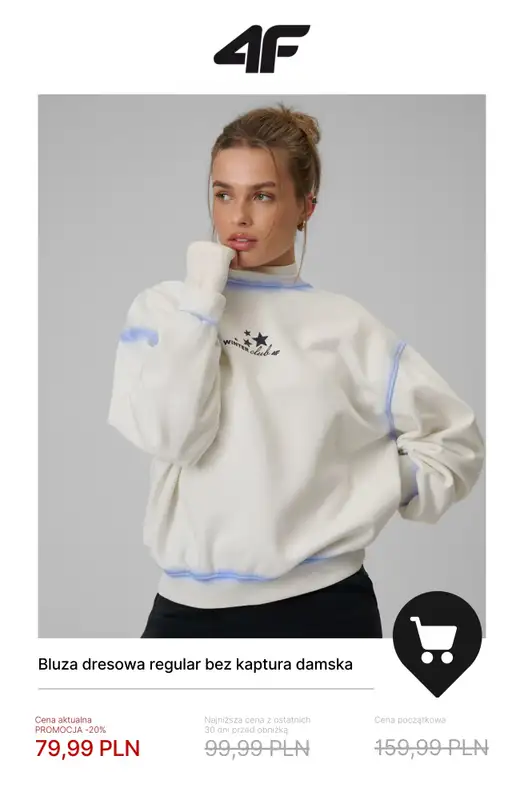 4F - gazetka promocyjna Bluzy damskie już od 59,99 zł! od środy 21.01  - strona 5