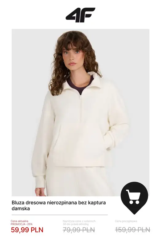 4F - gazetka promocyjna Bluzy damskie już od 59,99 zł! od środy 21.01  - strona 3
