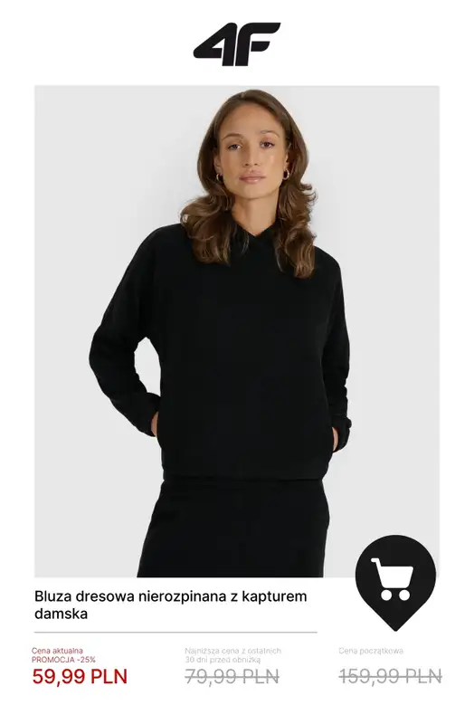 4F - gazetka promocyjna Bluzy damskie już od 59,99 zł! od środy 21.01  - strona 4