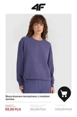 4F - gazetka promocyjna Bluzy damskie już od 59,99 zł! od środy 21.01  - strona 15