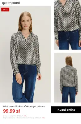 Greenpoint - gazetka promocyjna Stylowe bluzki i koszule na wyprzedaży od środy 21.01  - strona 13