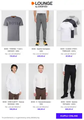 Lounge by Zalando - gazetka promocyjna Do -73%  BOSS - Mężczyźni od środy 21.01 do soboty 24.01 - strona 8