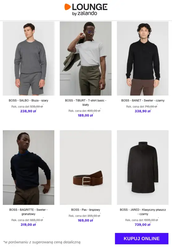 Lounge by Zalando - gazetka promocyjna Do -73%  BOSS - Mężczyźni od środy 21.01 do soboty 24.01 - strona 12