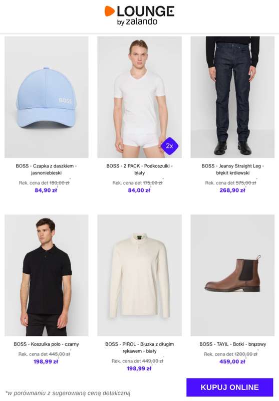 Lounge by Zalando - gazetka promocyjna Do -73%  BOSS - Mężczyźni od środy 21.01 do soboty 24.01 - strona 6