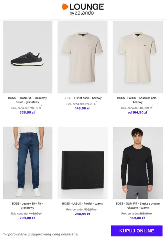 Lounge by Zalando - gazetka promocyjna Do -73%  BOSS - Mężczyźni od środy 21.01 do soboty 24.01 - strona 10