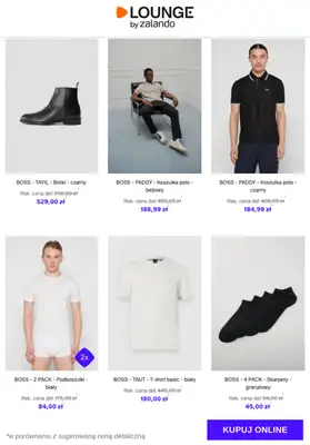 Lounge by Zalando - gazetka promocyjna Do -73%  BOSS - Mężczyźni od środy 21.01 do soboty 24.01 - strona 4