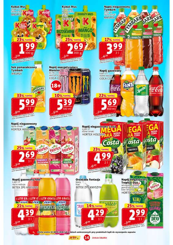 Prim Market - gazetka promocyjna Gazetka od czwartku 22.01 do środy 28.01 - strona 14