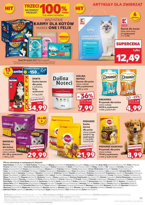 Kaufland - gazetka promocyjna Oferta Kaufland od czwartku 15.01 do środy 21.01 - strona 51