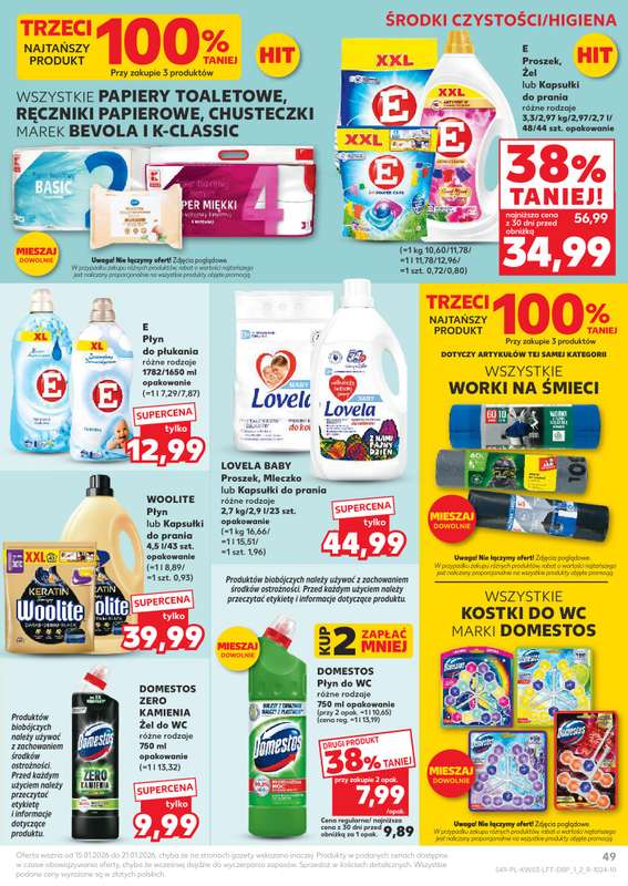 Kaufland - gazetka promocyjna Oferta Kaufland od czwartku 15.01 do środy 21.01 - strona 49