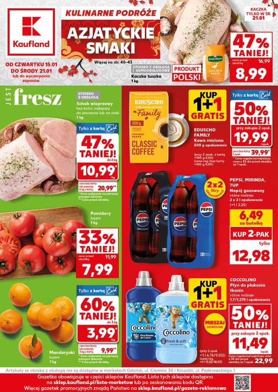 Kaufland - gazetka promocyjna Oferta Kaufland od czwartku 15.01 do środy 21.01
