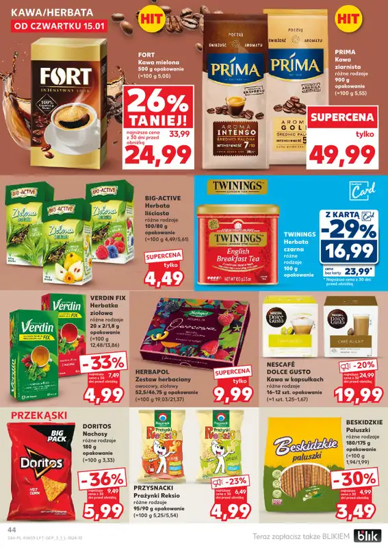 Kaufland - gazetka promocyjna Oferta Kaufland od czwartku 15.01 do środy 21.01 - strona 44