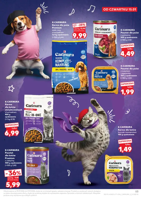 Kaufland - gazetka promocyjna Oferta Kaufland od czwartku 15.01 do środy 21.01 - strona 53