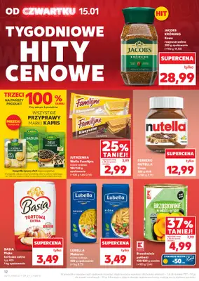 Kaufland - gazetka promocyjna Oferta Kaufland od czwartku 15.01 do środy 21.01 - strona 12