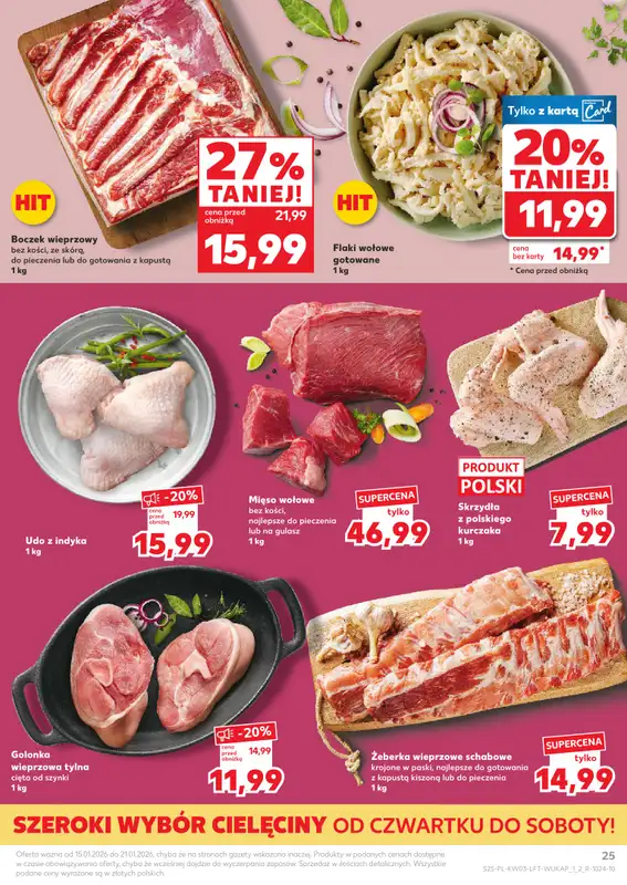 Kaufland - gazetka promocyjna Oferta Kaufland od czwartku 15.01 do środy 21.01 - strona 25