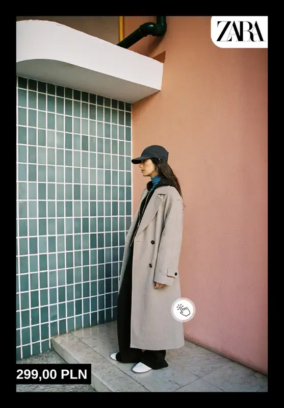 Zara - gazetka promocyjna Płaszcze damskie od środy 21.01  - strona 2