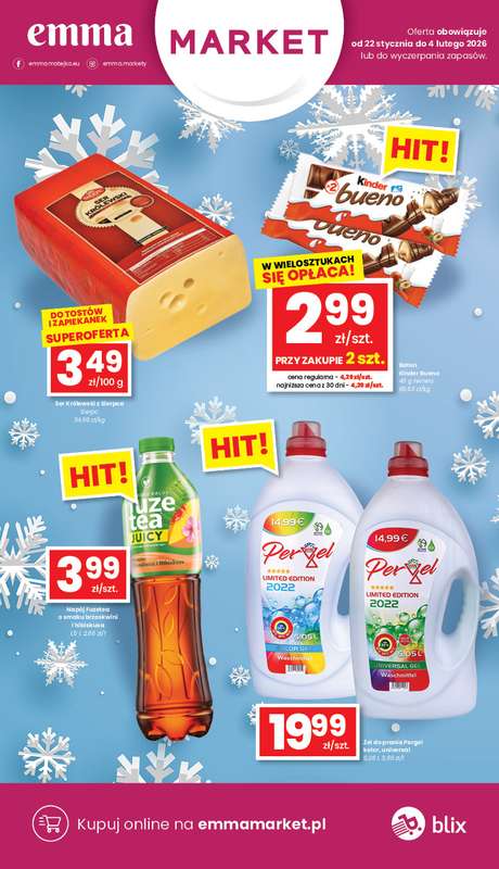 emma MARKET - gazetka promocyjna Gazetka od czwartku 22.01 do środy 04.02
