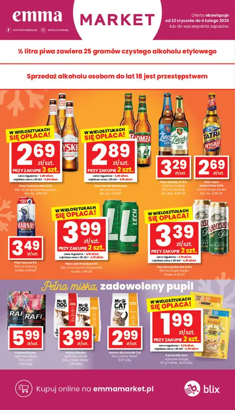 emma MARKET - gazetka promocyjna Gazetka od czwartku 22.01 do środy 04.02 - strona 18