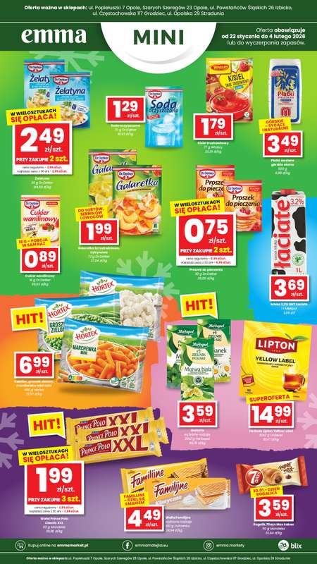 emma MARKET - gazetka promocyjna Plakaty promocyjne - Emma Mini od czwartku 22.01 do środy 04.02 - strona 3