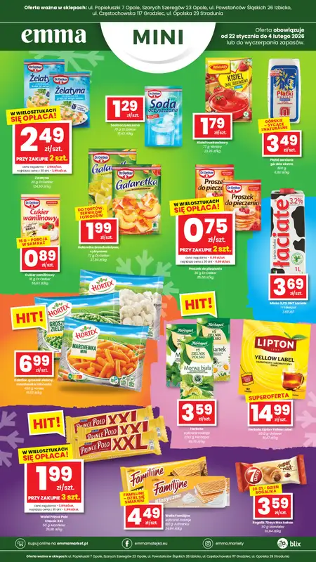 emma MARKET - gazetka promocyjna Plakaty promocyjne - Emma Mini od czwartku 22.01 do środy 04.02 - strona 3