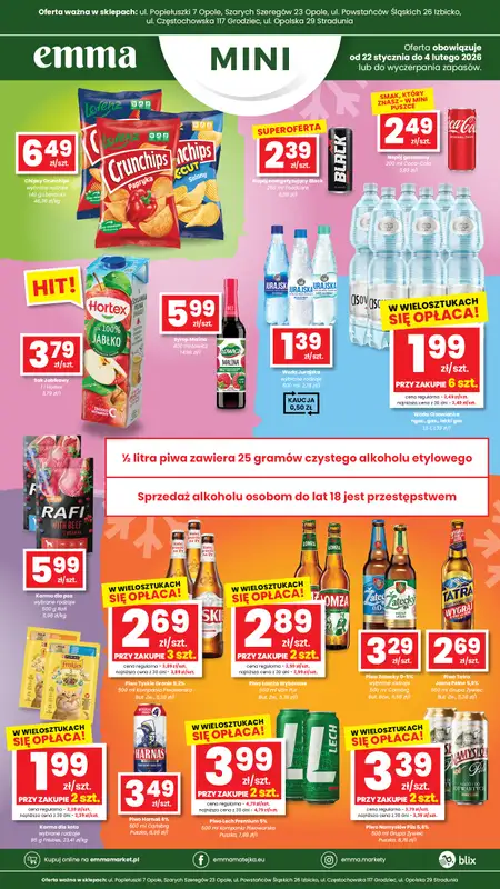 emma MARKET - gazetka promocyjna Plakaty promocyjne - Emma Mini od czwartku 22.01 do środy 04.02 - strona 4