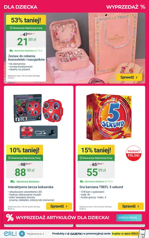 ERLI - gazetka promocyjna Polecane perełki - dla Ciebie i rodziny! od środy 21.01 do niedzieli 25.01 - strona 4