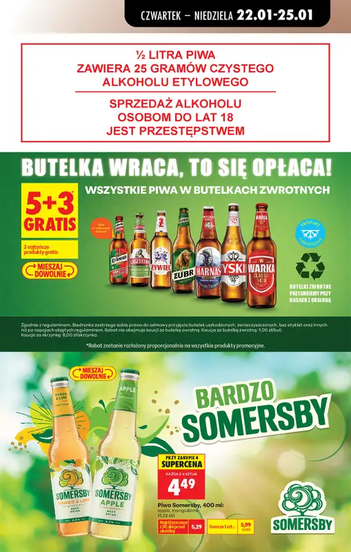 Biedronka - gazetka promocyjna Od czwartku od czwartku 22.01 do środy 28.01 - strona 61