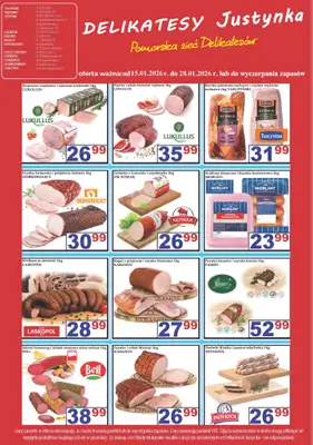 Delikatesy Justynka - gazetka promocyjna Gazetka od czwartku 22.01 do środy 28.01 - strona 3