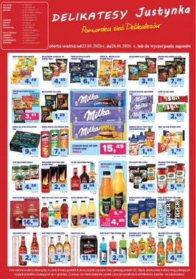 Delikatesy Justynka - gazetka promocyjna Gazetka od czwartku 22.01 do środy 28.01 - strona 2