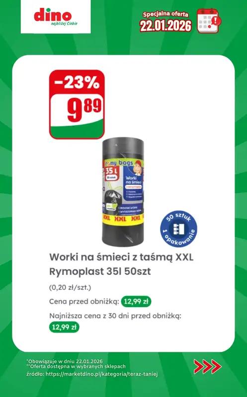 Dino - gazetka promocyjna Specjalna oferta na 22.01.2026 - promocje spoza gazetki od czwartku 22.01 do czwartku 22.01 - strona 12
