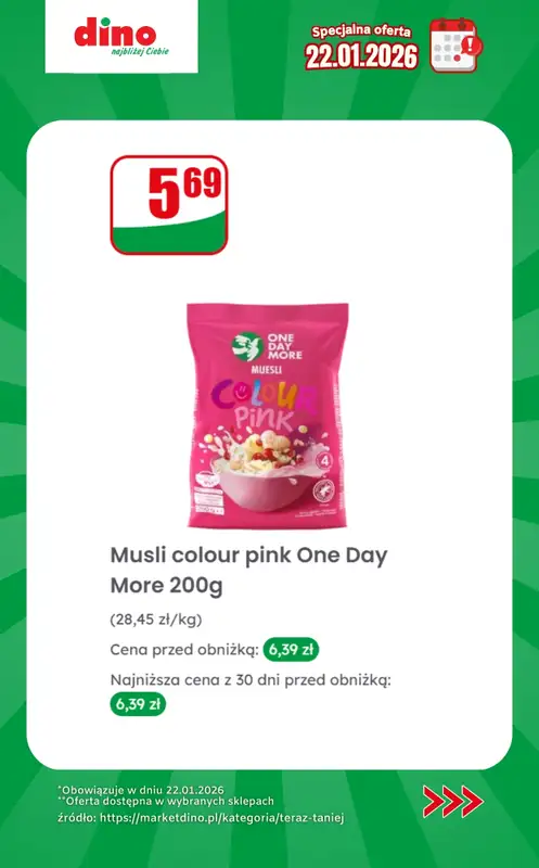 Dino - gazetka promocyjna Specjalna oferta na 22.01.2026 - promocje spoza gazetki od czwartku 22.01 do czwartku 22.01 - strona 6