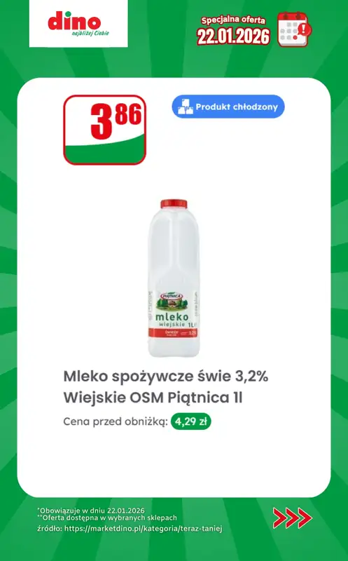 Dino - gazetka promocyjna Specjalna oferta na 22.01.2026 - promocje spoza gazetki od czwartku 22.01 do czwartku 22.01 - strona 4