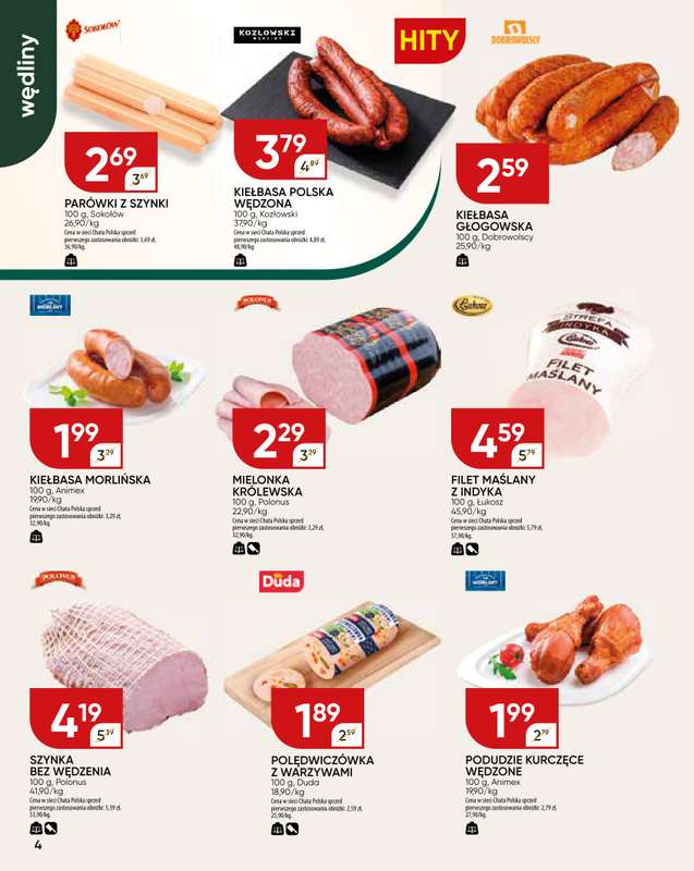 Chata Polska - gazetka promocyjna Gazetka  do niedzieli 08.02 - strona 4