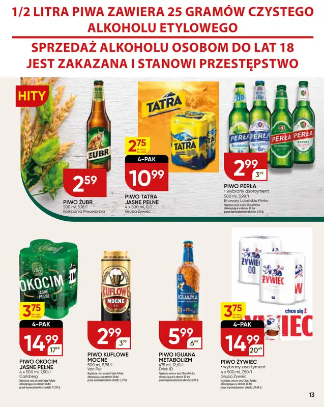 Chata Polska - gazetka promocyjna Gazetka  do niedzieli 08.02 - strona 13