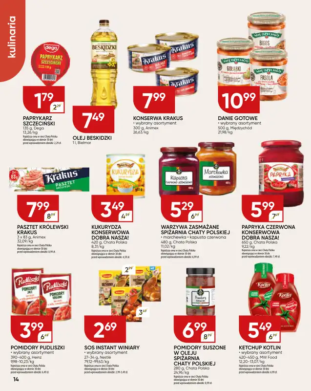 Chata Polska - gazetka promocyjna Gazetka  do niedzieli 08.02 - strona 14