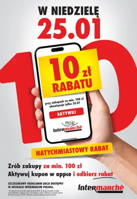 Intermarche - gazetka promocyjna Plakat od niedzieli 25.01 do niedzieli 25.01