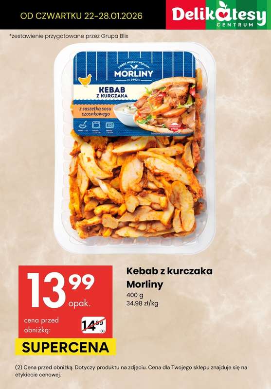 Delikatesy Centrum - gazetka promocyjna DANIA GOTOWE na obiad TERAZ TANIEJ! od czwartku 22.01 do środy 28.01 - strona 5