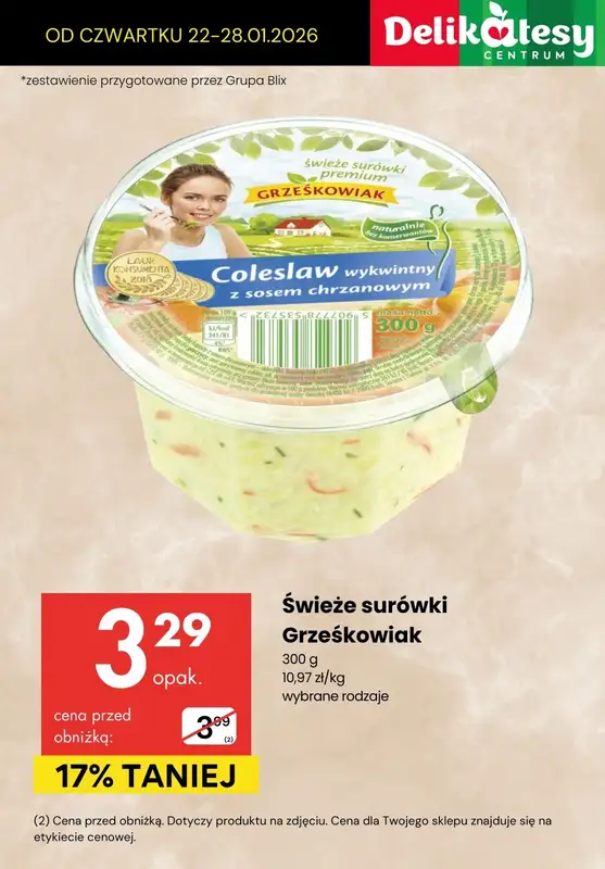 Delikatesy Centrum - gazetka promocyjna DANIA GOTOWE na obiad TERAZ TANIEJ! od czwartku 22.01 do środy 28.01 - strona 7