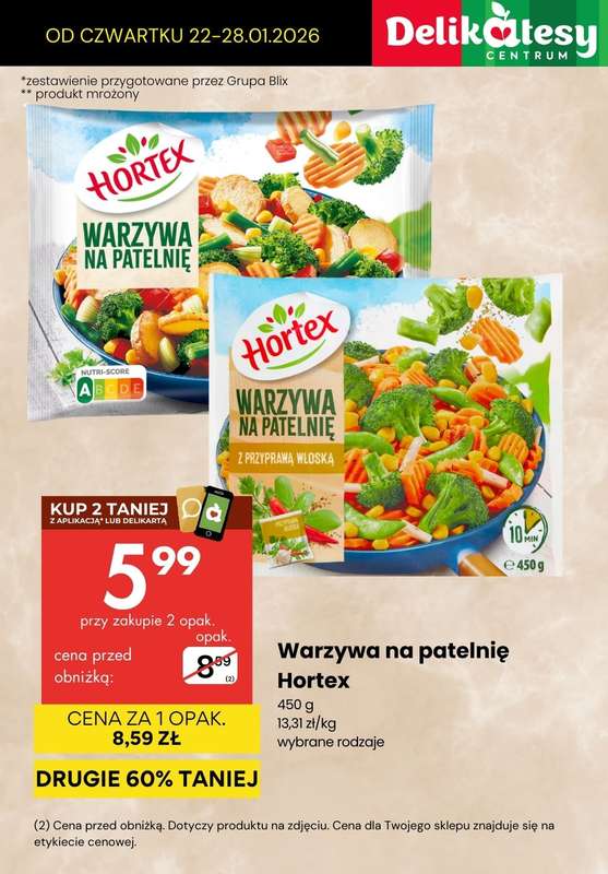 Delikatesy Centrum - gazetka promocyjna DANIA GOTOWE na obiad TERAZ TANIEJ! od czwartku 22.01 do środy 28.01 - strona 9