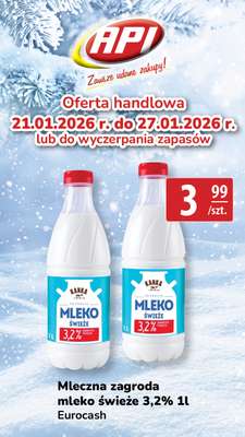 Mleczna zagroda mleko świeże 3,2% 1l