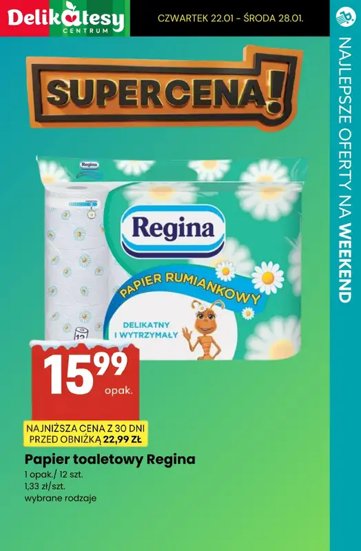 BEST SALE - gazetka promocyjna Weekendowe PROMOCJE w sklepach - sprawdź oferty! od czwartku 22.01 do niedzieli 25.01 - strona 12