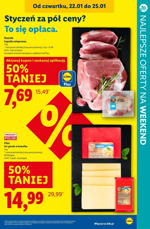 BEST SALE - gazetka promocyjna Weekendowe PROMOCJE w sklepach - sprawdź oferty! od czwartku 22.01 do niedzieli 25.01 - strona 16